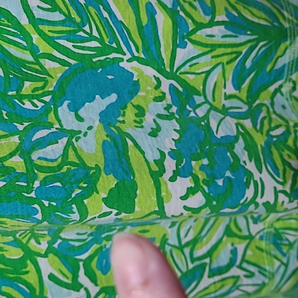 LG Lilly Pulitzer Dress Pima Cotton Parrot Palmetto Green - Picture 6 of 12